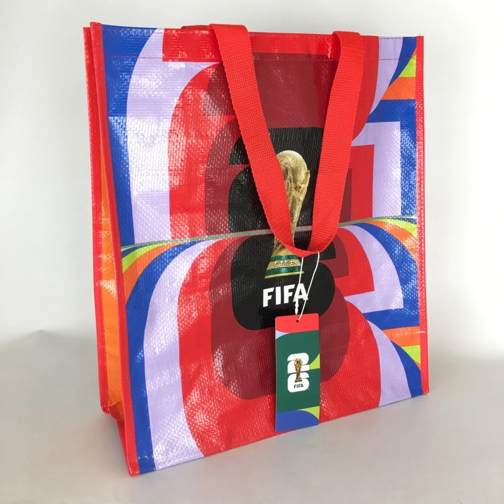 FIFA World Cup 2026 Red Tote Bag Reusable Shopping Bag Collectible Souvenir NEW